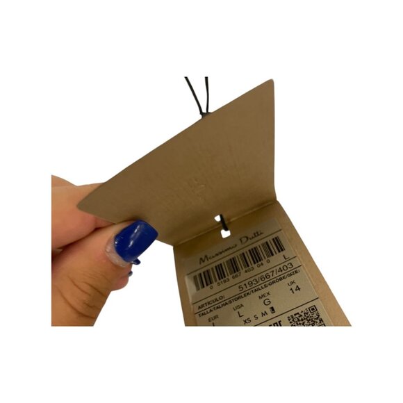 Massimo Dutti Womens Button Up Shirt Blouse L Large Light blue 5193/667 NWT - Picture 13 of 16